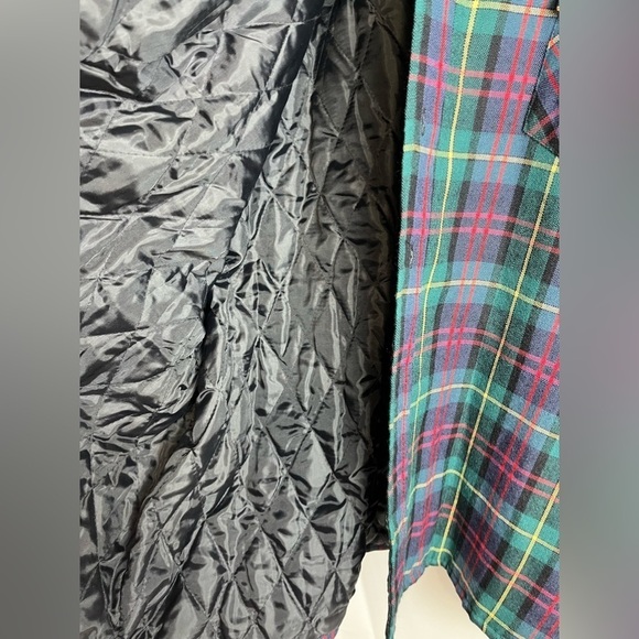 Vintage Allen Winfield Mens Button Up Tartan Plaid Wool Blend Shacket Quilted 3X - Picture 5 of 11